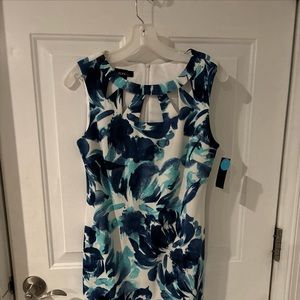 Alyx Dress Blue White Sleeveless Size 10
